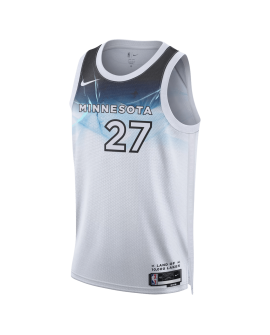 Rudy Gobert #27 Minnesota Timberwolves Weißes City Edition-Trikot