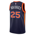Mikal Bridges #25 New York Knicks Navy Statement-Basketballtrikot