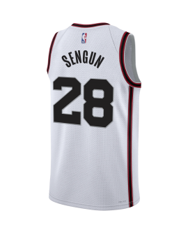 Alperen Şengün #28 Weißes City Edition-Trikot der Houston Rockets