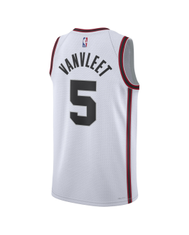 Fred VanVleet #5 Houston Rockets Weißes City Edition-Trikot