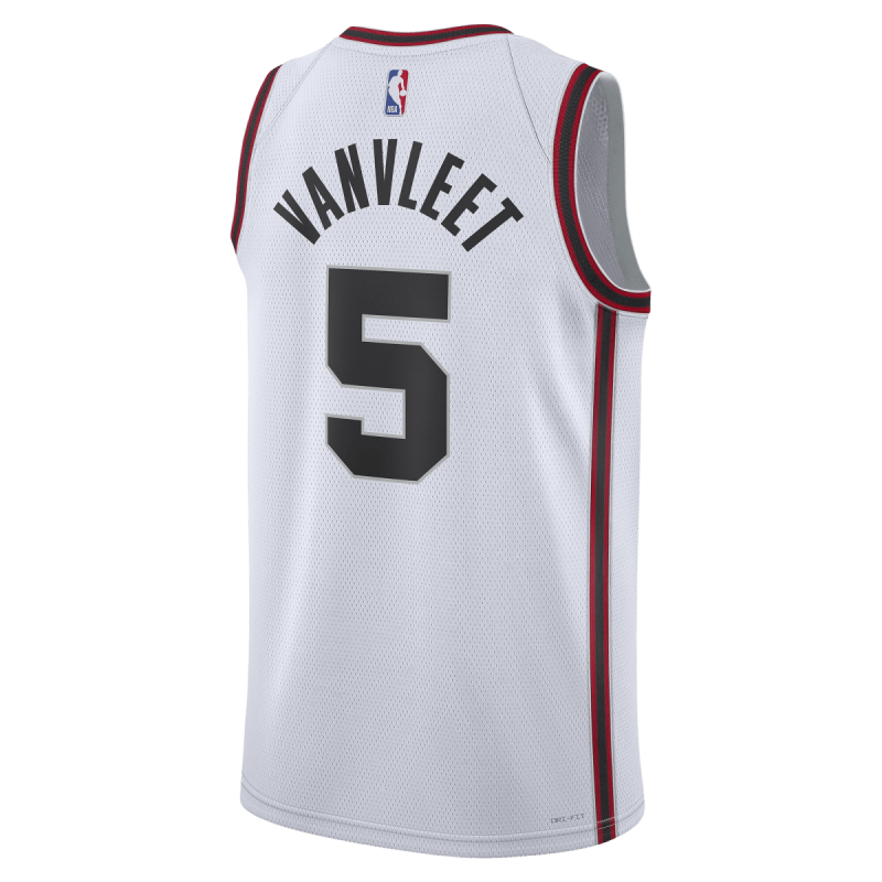 Fred VanVleet #5 Houston Rockets Weißes City Edition-Trikot