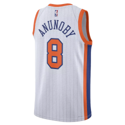 OG Anunoby #8 New York Knicks Weißes City Edition-Trikot