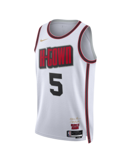 Fred VanVleet #5 Houston Rockets Weißes City Edition-Trikot