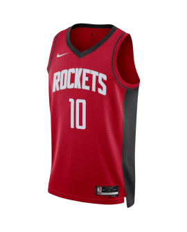 Jabari Smith Jr. #10 Houston Rockets Red Icon Trikot