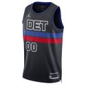 Personalisiertes schwarzes Statement-Trikot der Detroit Pistons