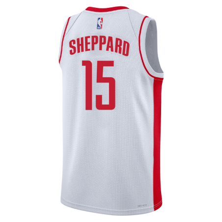 Reed Sheppard #15 Houston Rockets Weißes Association-Trikot