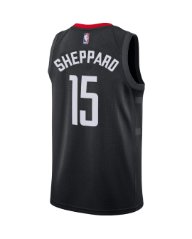 Reed Sheppard #15 Houston Rockets Schwarzes Statement-Trikot