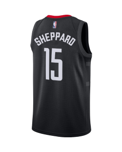 Reed Sheppard #15 Houston Rockets Schwarzes Statement-Trikot