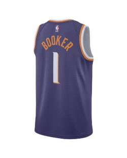 Devin Booker #1 Phoenix Suns Purple Icon Trikot