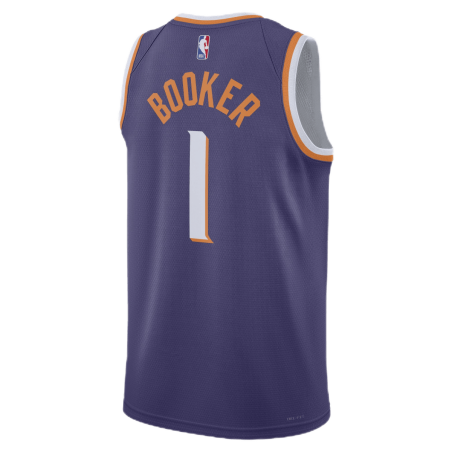Devin Booker #1 Phoenix Suns Purple Icon Trikot