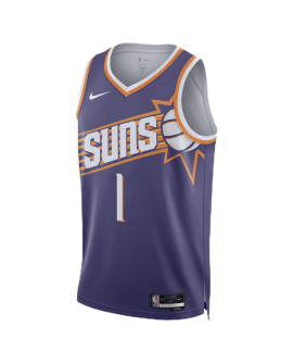 Devin Booker #1 Phoenix Suns Purple Icon Trikot