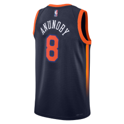 OG Anunoby #8 New York Knicks Navy Statement-Trikot