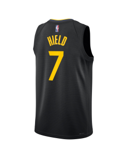 Schwarzes Statement-Trikot der Buddy Hield #7 Golden State Warriors