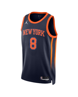 OG Anunoby #8 New York Knicks Navy Statement-Trikot