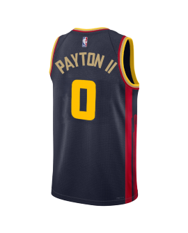 Gary Payton II #0 Golden State Warriors Navy City Edition-Trikot