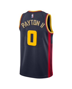 Gary Payton II #0 Golden State Warriors Navy City Edition-Trikot