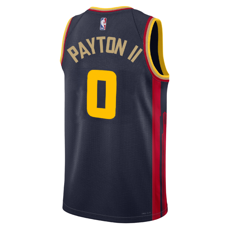 Gary Payton II #0 Golden State Warriors Navy City Edition-Trikot