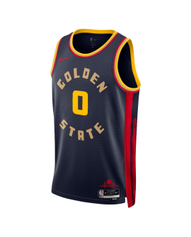 Gary Payton II #0 Golden State Warriors Navy City Edition-Trikot