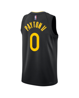 Gary Payton II #0 Schwarzes Statement-Trikot der Golden State Warriors