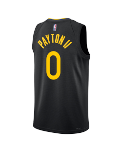 Gary Payton II #0 Schwarzes Statement-Trikot der Golden State Warriors