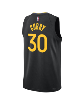 Stephen Curry #30 Golden State Warriors Schwarzes Statement-Trikot