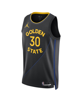 Stephen Curry #30 Golden State Warriors Schwarzes Statement-Trikot