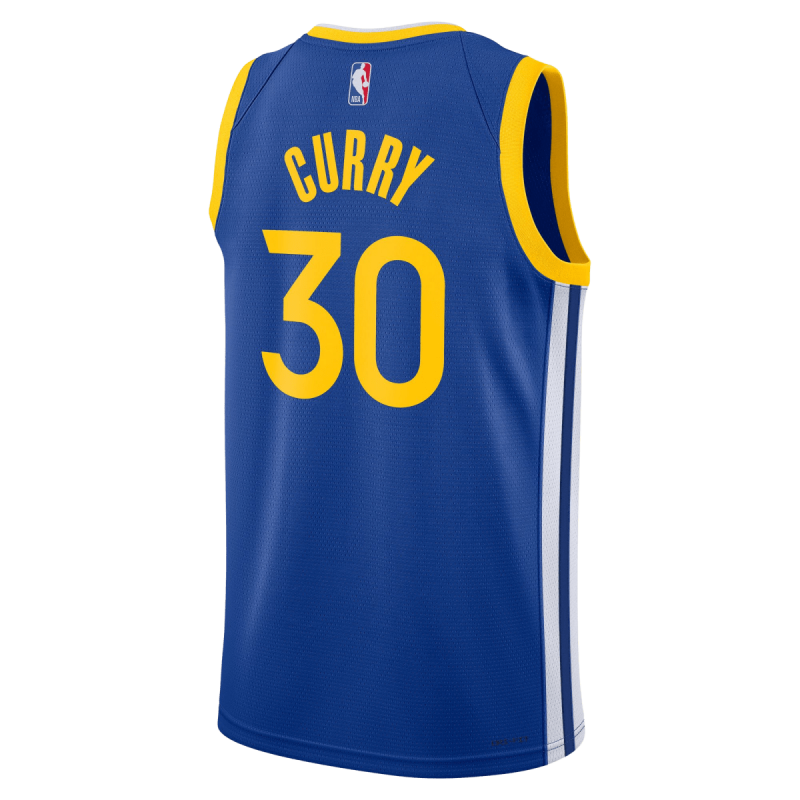 Stephen Curry #30 Königsblaues Icon-Trikot der Golden State Warriors