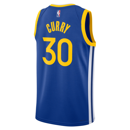Stephen Curry #30 Königsblaues Icon-Trikot der Golden State Warriors