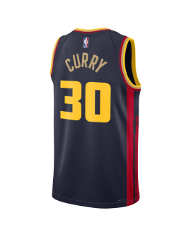 Stephen Curry #30 Golden State Warriors Navy City Edition-Trikot
