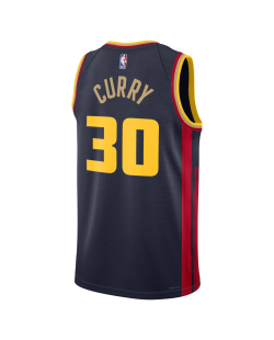 Stephen Curry #30 Golden State Warriors Navy City Edition-Trikot