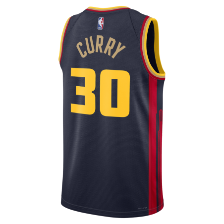 Stephen Curry #30 Golden State Warriors Navy City Edition-Trikot