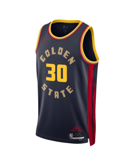 Stephen Curry #30 Golden State Warriors Navy City Edition-Trikot
