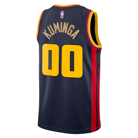 Jonathan Kuminga #00 Golden State Warriors Navy City Edition-Trikot