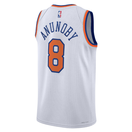 OG Anunoby #8 New York Knicks Weiß Association-Trikot