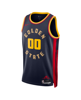 Jonathan Kuminga #00 Golden State Warriors Navy City Edition-Trikot