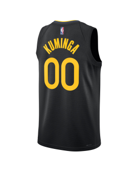Jonathan Kuminga #00 Golden State Warriors Schwarzes Statement-Trikot