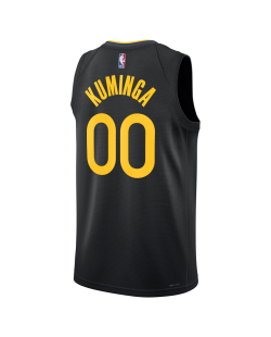 Jonathan Kuminga #00 Golden State Warriors Schwarzes Statement-Trikot