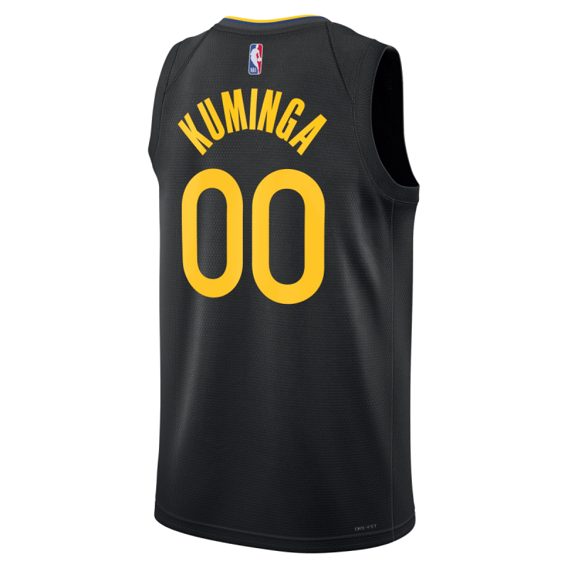 Jonathan Kuminga #00 Golden State Warriors Schwarzes Statement-Trikot