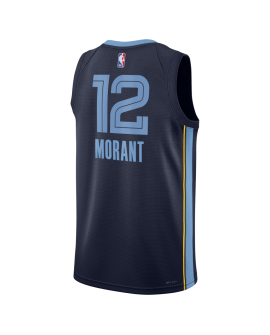 Morant #12 Memphis Grizzlies Navy Icon Trikot