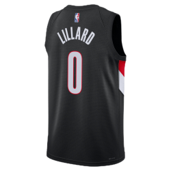 Damian Lillard #0 Portland Trail Blazers Schwarzes Icon-Trikot