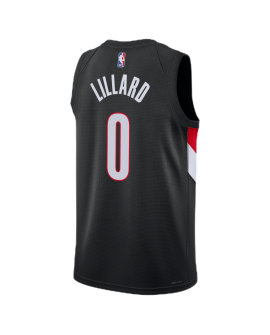 Damian Lillard #0 Portland Trail Blazers Schwarzes Icon-Trikot