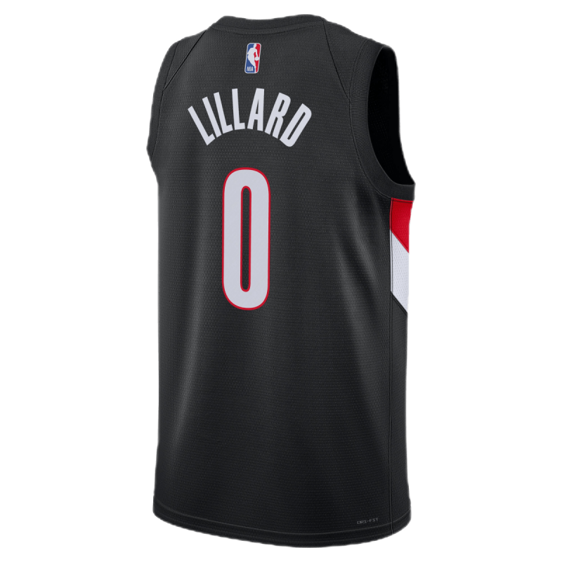 Damian Lillard #0 Portland Trail Blazers Schwarzes Icon-Trikot