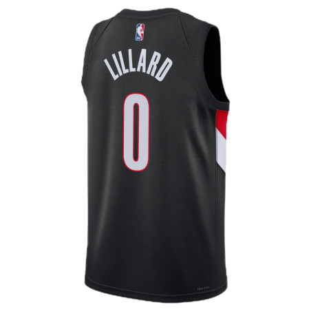 Damian Lillard #0 Portland Trail Blazers Schwarzes Icon-Trikot