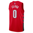 Damian Lillard #0 Rotes Statement-Trikot der Portland Trail Blazers