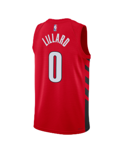Damian Lillard #0 Rotes Statement-Trikot der Portland Trail Blazers