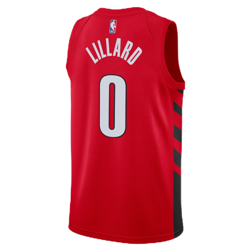 Damian Lillard #0 Rotes Statement-Trikot der Portland Trail Blazers