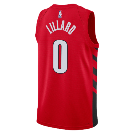 Damian Lillard #0 Rotes Statement-Trikot der Portland Trail Blazers