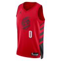 Damian Lillard #0 Rotes Statement-Trikot der Portland Trail Blazers