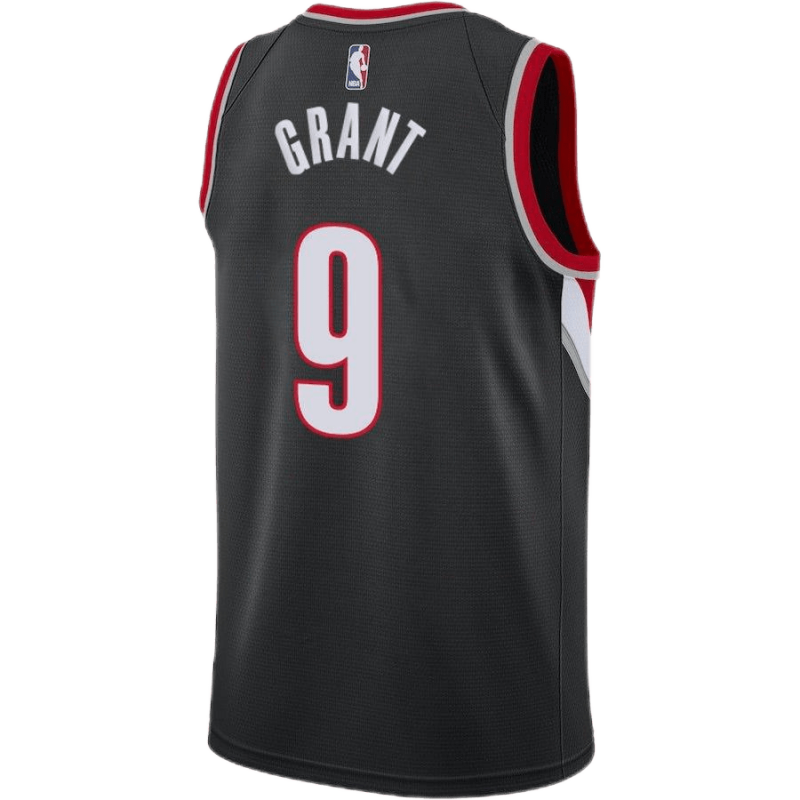 Jerami Grant #9 Portland Trail Blazers Schwarzes Icon-Trikot