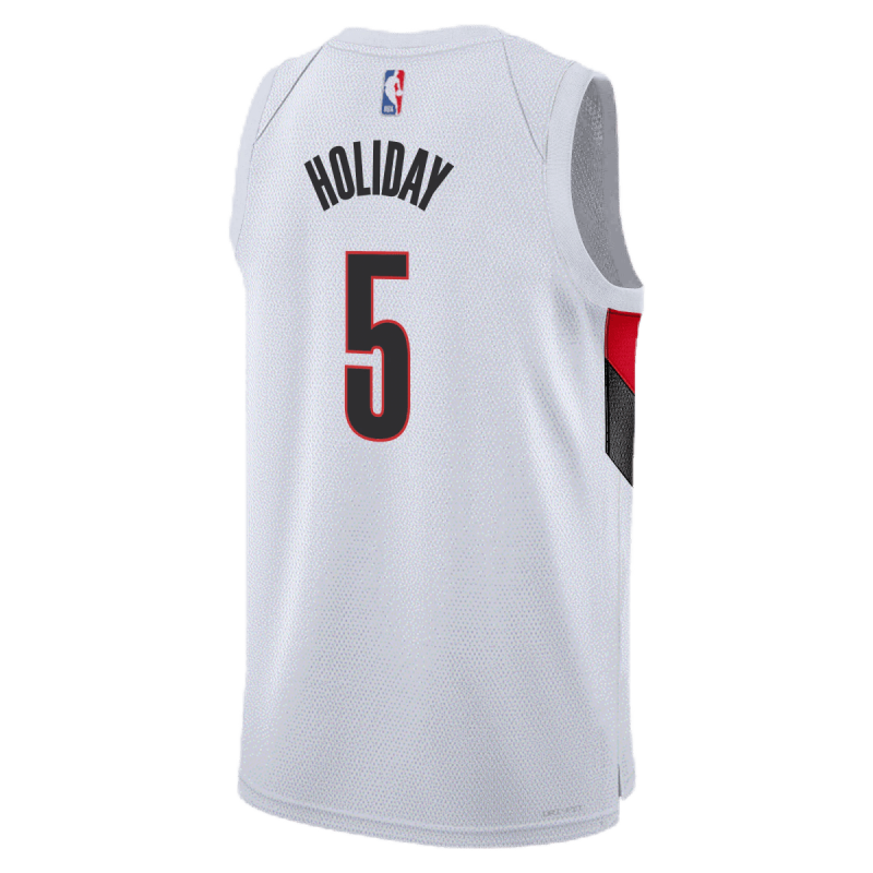Jrue Holiday #5 Weißes Association-Trikot der Portland Trail Blazers